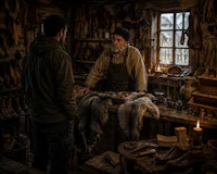 two men in a shop